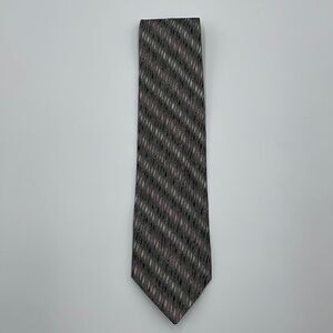 Gray and pink 100% silk bellissimo necktie